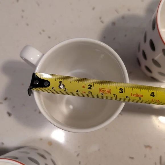 Kate Spade Mugs Set Of 3 Polka Dot And Eat Cake For Breakfast By Lenox - Picture 6 of 8